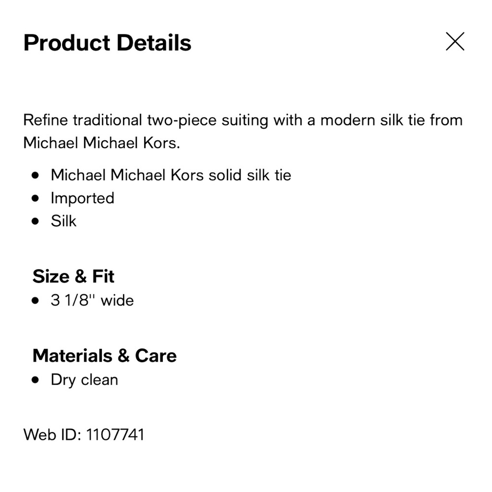 Michael Kors Sorento Tie - Picture 2 of 4